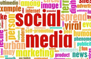 Social media concept as an abstract background