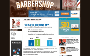 This is a screenshot of the Barbershop Blog article.