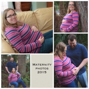 This is the collage of maternity photos I posted on Instagram.