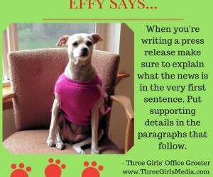Effy Says…Get to the Point!