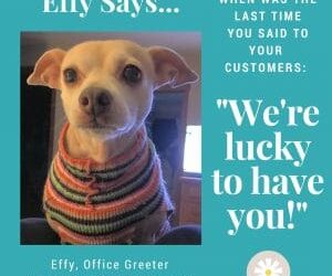 Effy Says…Show Customers You Appreciate Them!