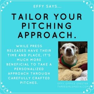 Effy Says…Tailor Your Pitching Approach!