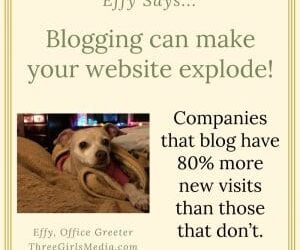 Effy Says…Blogging Can Make Your Website Explode!