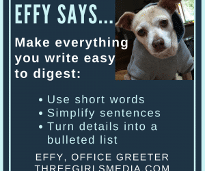 Effy Says… Keep it Short and Sweet