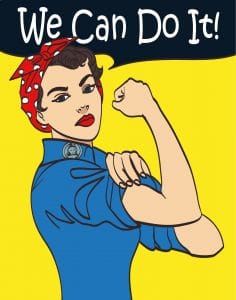 We Can Do It vector image