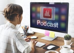 Podcasting Multimedia Entertainment Online Concept