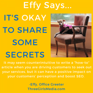 Effy Says... It's Okay To Share Some Secrets