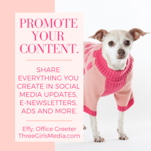 Effy Says... Promote Your Content