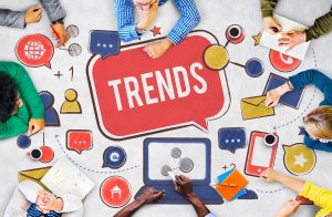 Trends Social Media Update Online Internet Concept