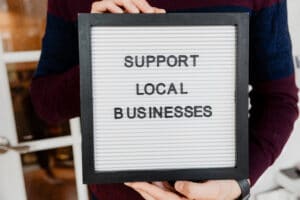 Support local businesses in your blog