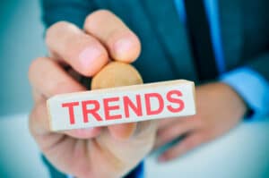 social media hashtag trends stamp