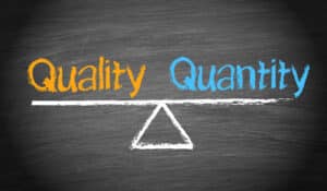 quality over quantity in blogging