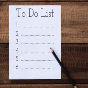 Use to-do lists for time management