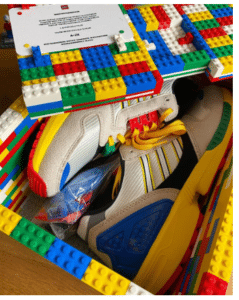 Adidas x Lego colorful sneakers